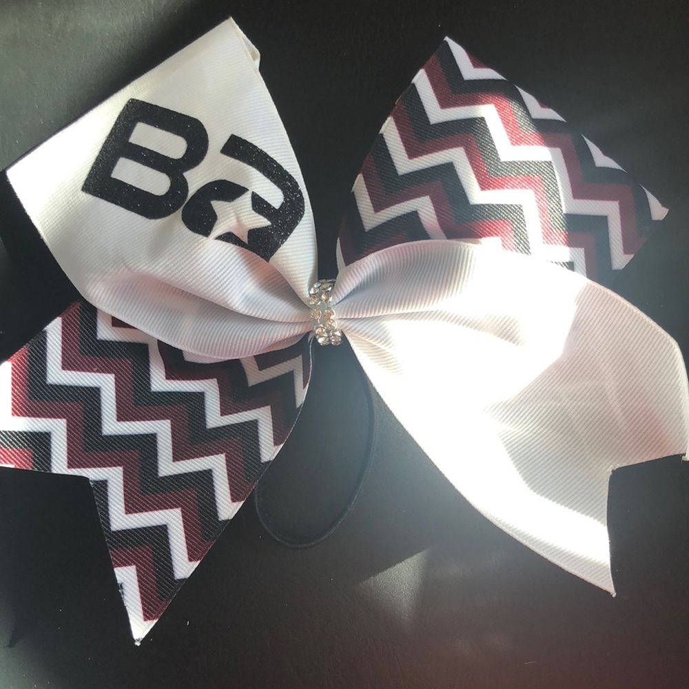 Brandon Allstars chevron Cheer bow